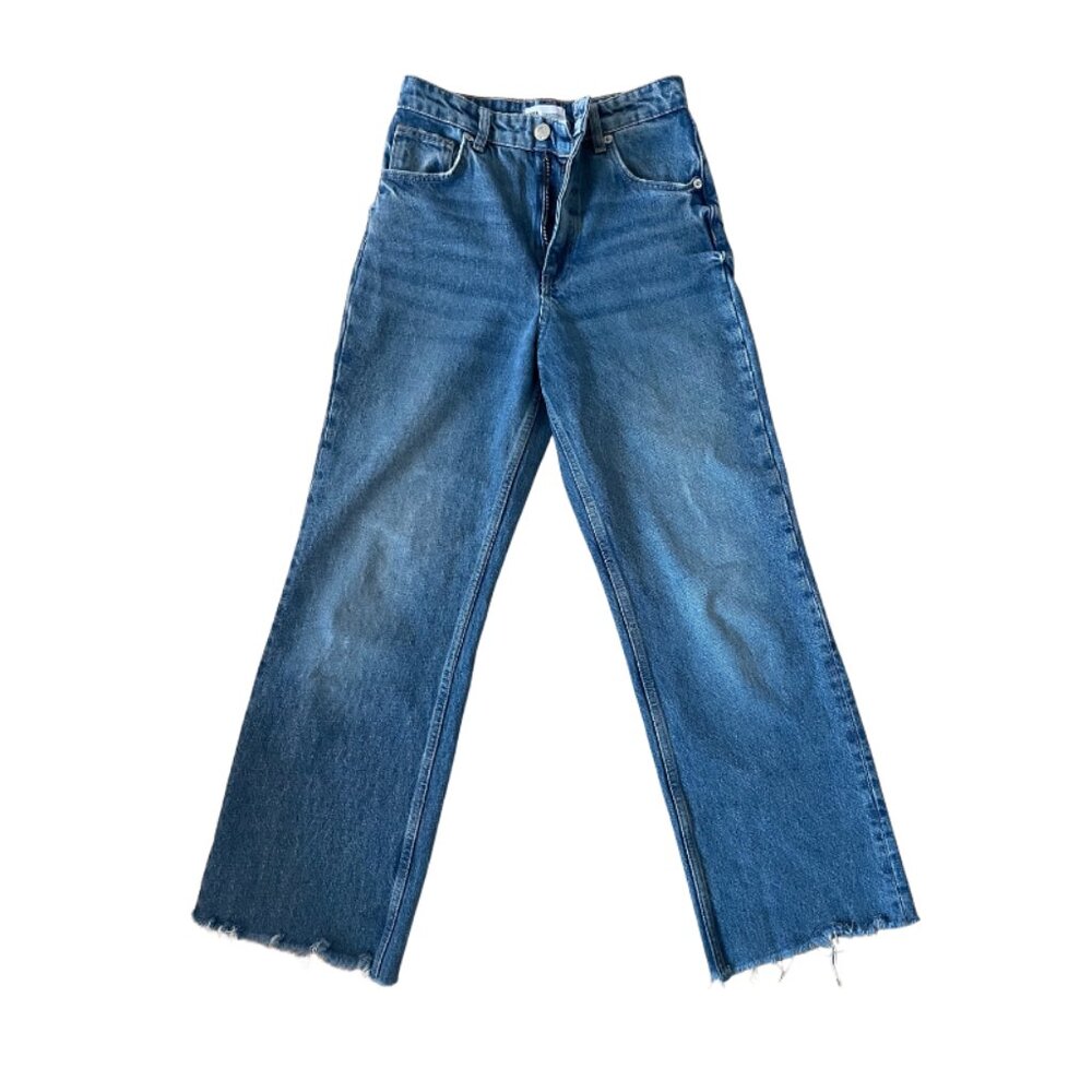 Zara Wide Leg Denim, Size 4 (EUC 36), medium wash